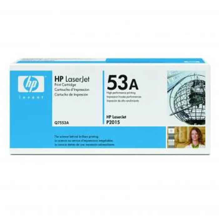 Główne zdjęcie produktu HP originální toner Q7553A, black, 3000str., HP 53A, HP LaserJet P2010, P2015, O
