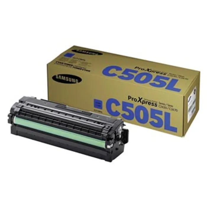 Główne zdjęcie produktu HP originální toner SU035A, CLT-C505L, cyan, 3500str., C505L, high capacity, Samsung ProX