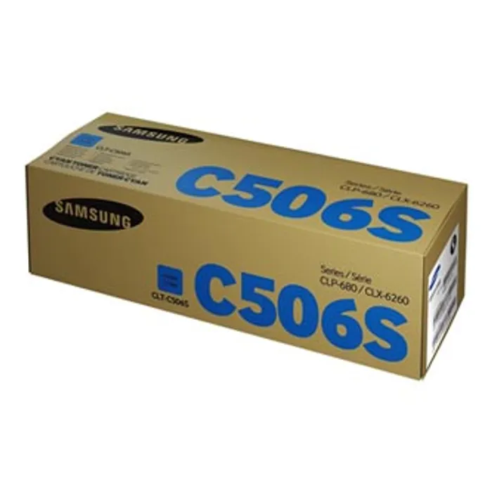Główne zdjęcie produktu HP originální toner SU047A, CLT-C506S, cyan, 1500str., C506S, Samsung CLP-680DW, CLP-680N