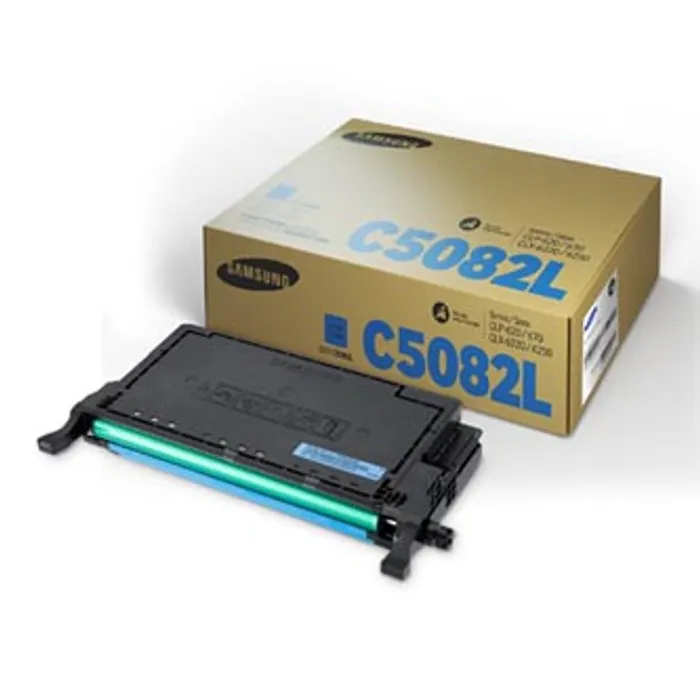 Główne zdjęcie produktu HP originální toner SU055A, CLT-C5082L, cyan, 4000str., C5082L, high capacity, Samsung CL