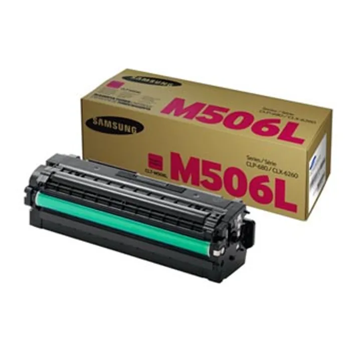 Główne zdjęcie produktu HP originální toner SU305A, CLT-M506L, magenta, 3500str., M506S, high capacity, Samsung C