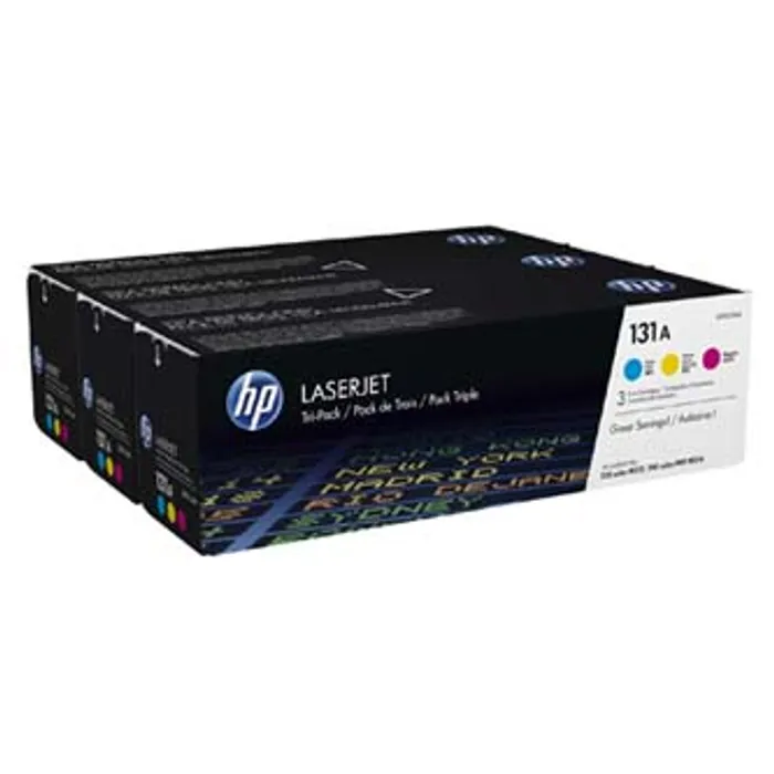 Główne zdjęcie produktu HP originální toner U0SL1AM, CMY, 5400 (3x1800)str., HP 131A CMY, HP LaserJet Pro M276, M