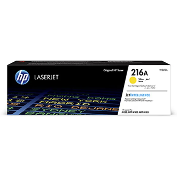 Główne zdjęcie produktu HP originální toner W2412A, yellow, 850str., HP 216A, HP Color LaserJet Pro M182 , M183,