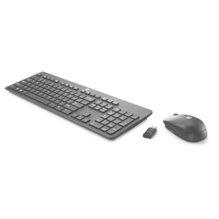 Główne zdjęcie produktu HP Slim Wireless Keyboard &amp; Mouse, Sada klávesnice s bezdrátovou optickou myší, AAA,