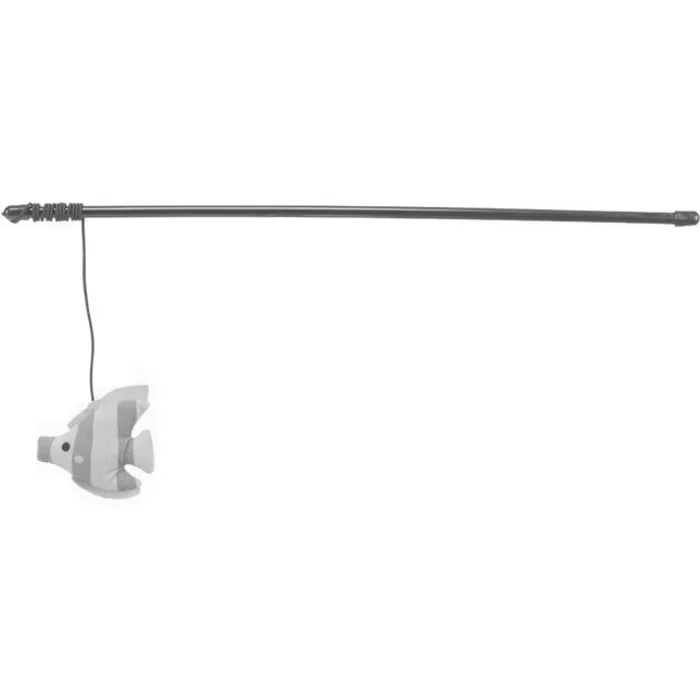 Główne zdjęcie produktu Hrací prut s rybkou, s catnipem, 46 cm, plast/plyš