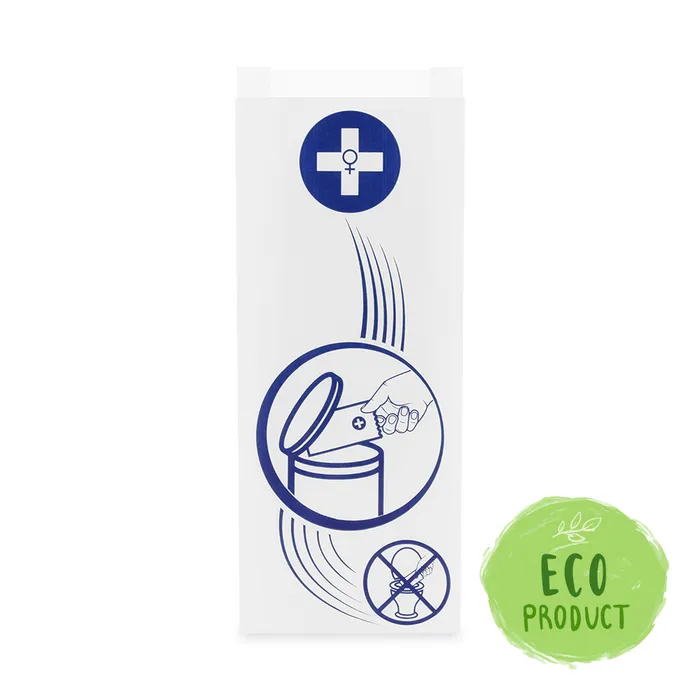 Główne zdjęcie produktu Hygienické papírové sáčky 11+6 x 28 cm [100 ks]