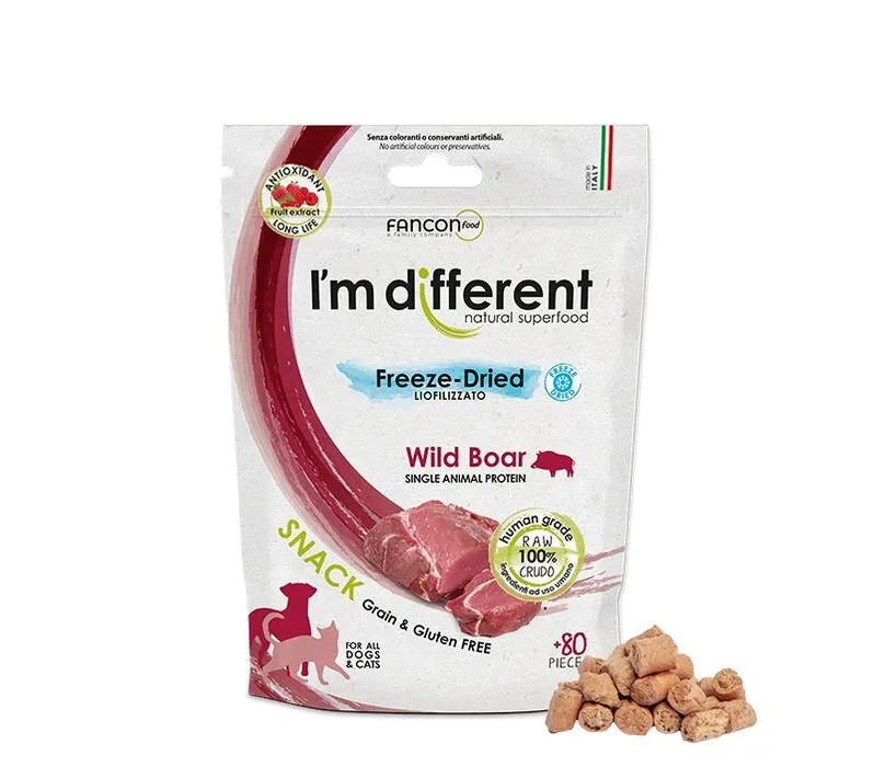Główne zdjęcie produktu I´M DIFFERENT SNACK divočák - mrazem sušený pamlsek, 40 g