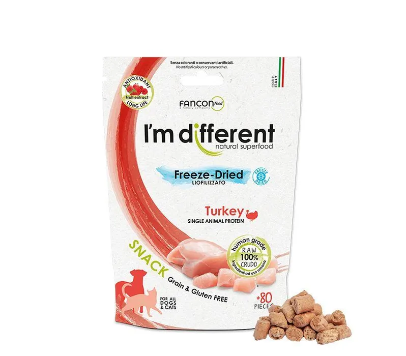 Główne zdjęcie produktu I´M DIFFERENT SNACK krůta - mrazem sušený pamlsek, 40 g