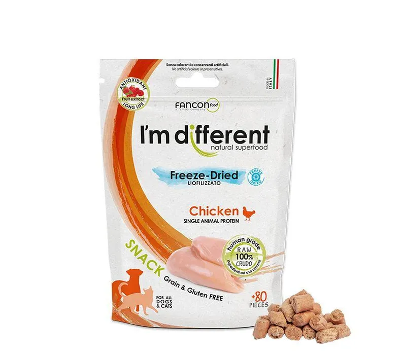 Główne zdjęcie produktu I´M DIFFERENT SNACK kuře - mrazem sušený pamlsek, 40 g