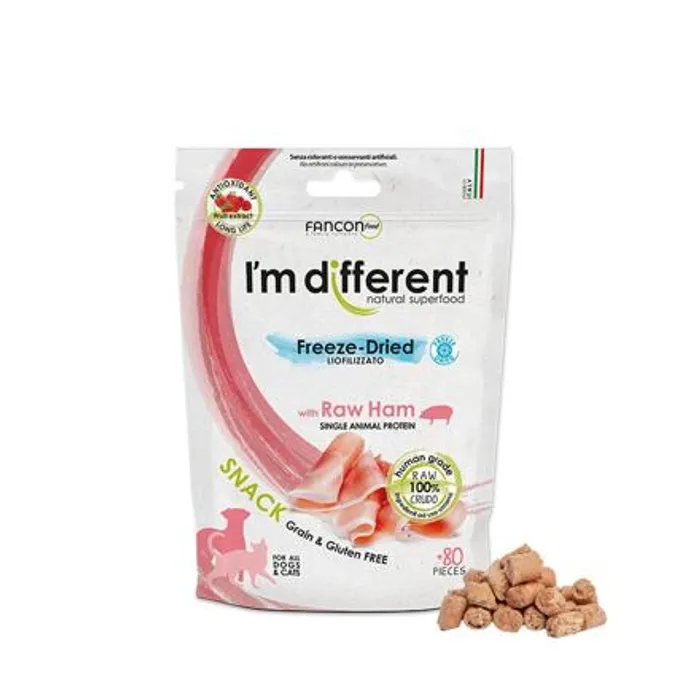 Główne zdjęcie produktu I´M DIFFERENT SNACK šunka - mrazem sušený pamlsek, 40 g