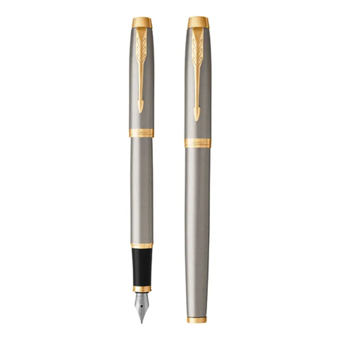 Główne zdjęcie produktu IM Brushed Metal GT plnící pero -F- PARKER