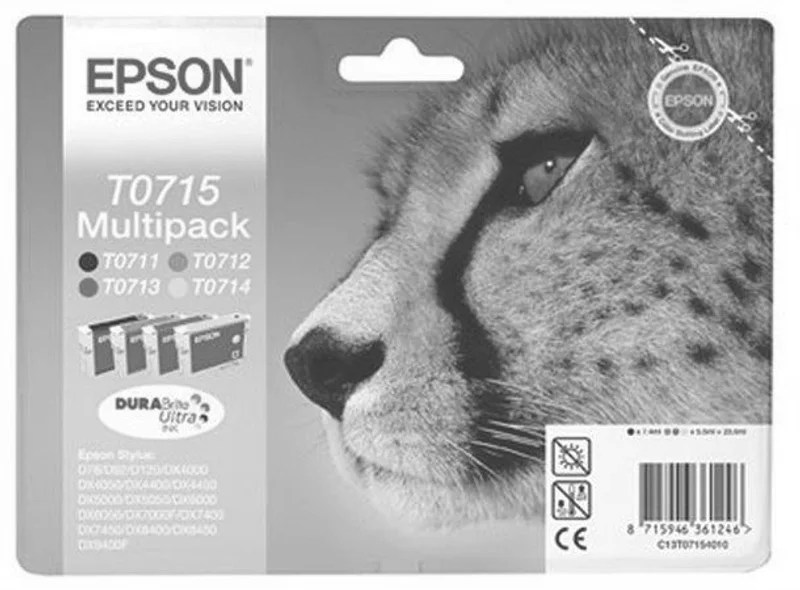 Główne zdjęcie produktu Inkjet cart.multipack pro "Stylus D78, D92, D120" tiskárny, EPSON B+C+M+Y, 23,9ml