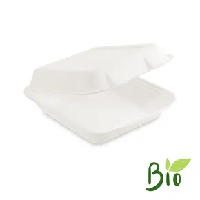 Pojemnik obiadowy trzcina cukrowa niedzielony 222 x 200 x 67 mm [50 szt]