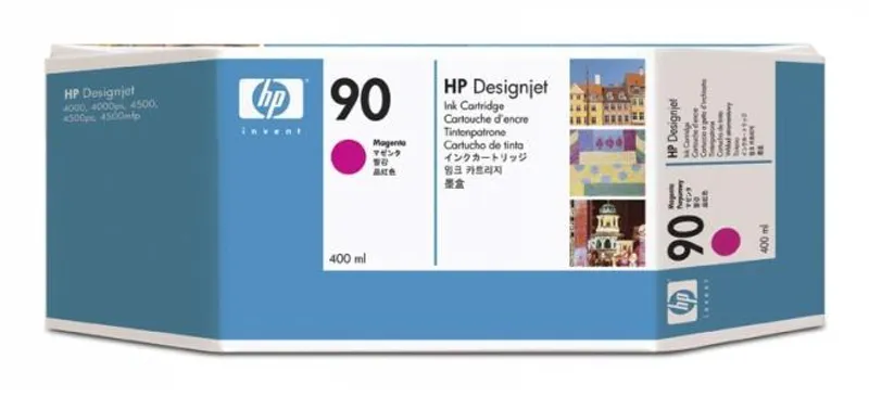Główne zdjęcie produktu Inkjet cart.pro "DesignJet 4000" tiskárnu, HP "Nr.90" Magenta, 400ml