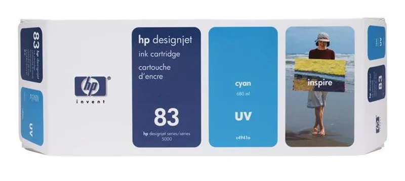 Główne zdjęcie produktu Inkjet cart.pro "DesignJet 5000" tiskárnu, HP "Nr..83" Světlá uv Cyan, 680ml