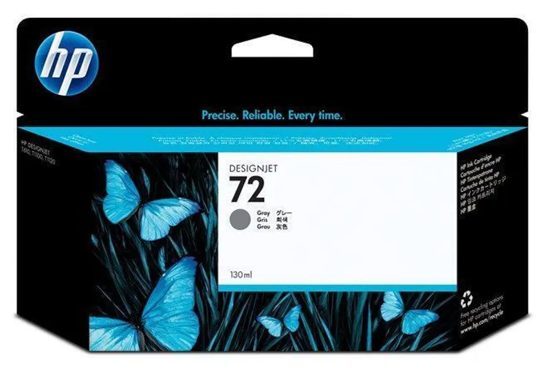 Główne zdjęcie produktu Inkjet cart.pro "DesignJet T610, T1100, T1100ps" tiskárny, HP "Nr.72" Šedá, 130ml