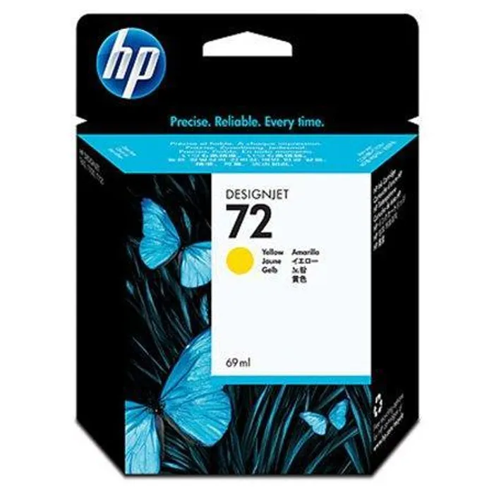 Główne zdjęcie produktu Inkjet cart.pro "DesignJet T610, T640, T1100" tiskárny, HP "Nr.72" Žlutá, 69ml