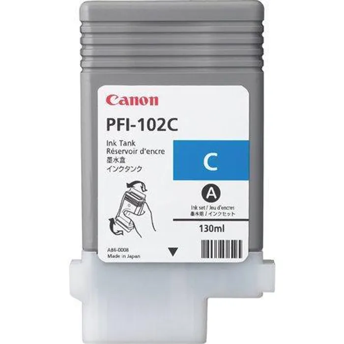 Główne zdjęcie produktu Inkjet cart.pro "iPF500, 600, 700" tiskárny, CANON Cyan, 130ml