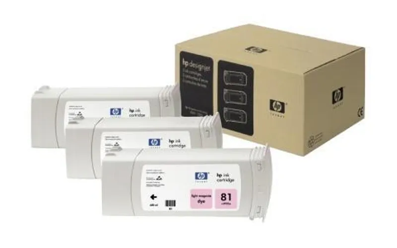 Główne zdjęcie produktu Inkjet cart.pro multipack "DesignJet 4000" tiskárnu, HP "Nr.81" Světlá Magenta, 3*680ml