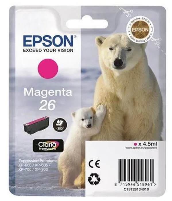 Główne zdjęcie produktu Inkoustová cart. pro tiskárny "XP 600, 700, 800", EPSON Žlutá, 4,5ml