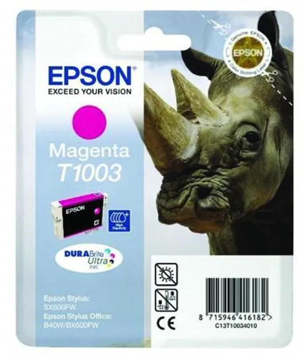Główne zdjęcie produktu Inkoustová cart. pro tiskárnu "Stylus SX600FW", EPSON Magenta, 11,1ml