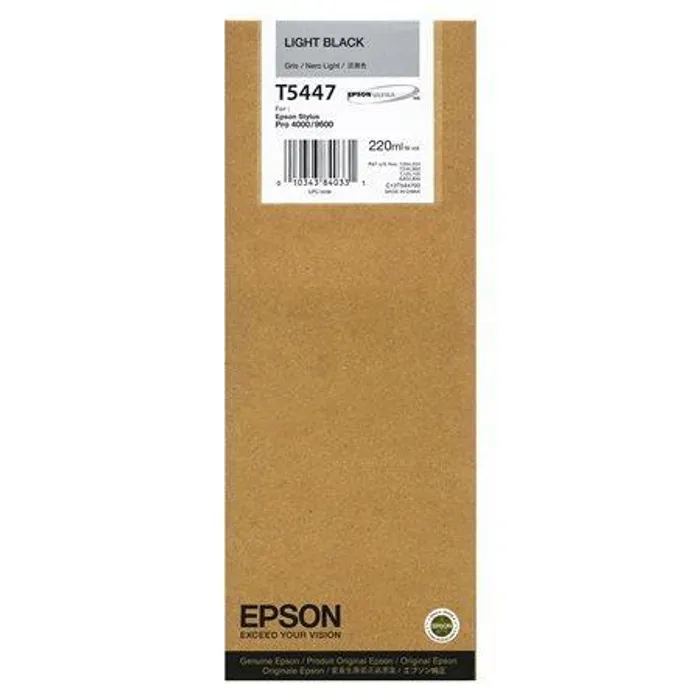 Główne zdjęcie produktu Inkoustová cart. pro tiskárnu "StylusPro 9600" EPSON, Světlá černá, 220ml