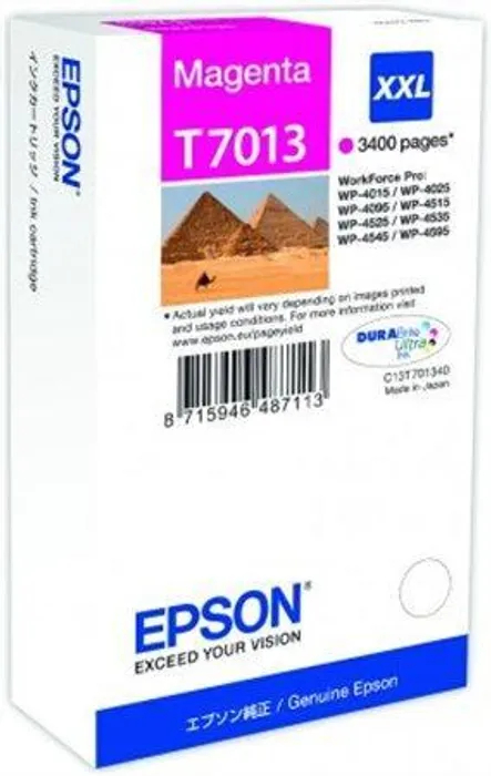 Główne zdjęcie produktu Inkoustová cart. pro tiskárny "série Workforce Pro 4000, 4500", EPSON Magenta, 3,4 tis.str