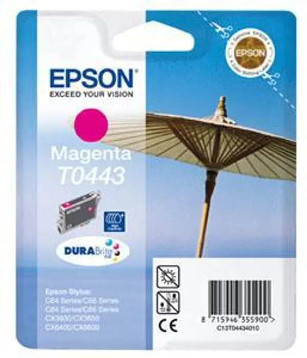 Główne zdjęcie produktu Inkoustová cart. pro tiskárny "Stylus C64, C66, C84", EPSON Magenta, 13ml