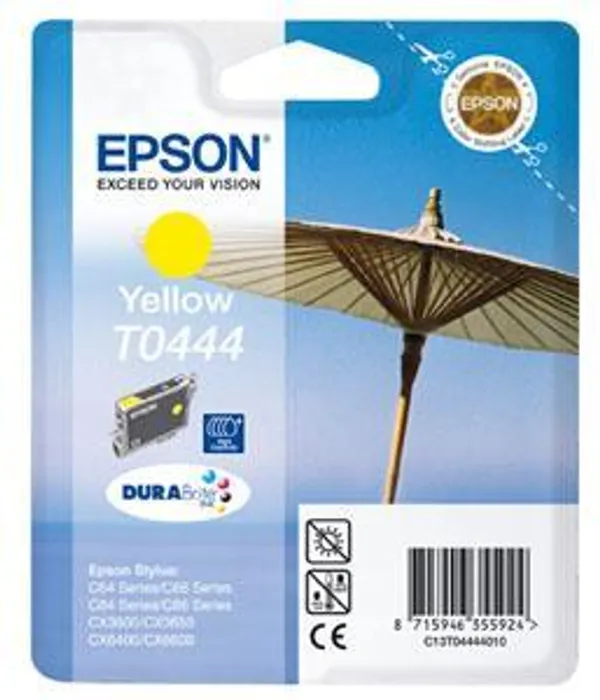 Główne zdjęcie produktu Inkoustová cart. pro tiskárny "Stylus C64, C66, C84", EPSON Žlutá, 13ml