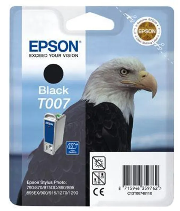 Główne zdjęcie produktu Inkoustová cart. pro tiskárny "StylusPhoto 790, 870, 875", EPSON Černá, 16ml