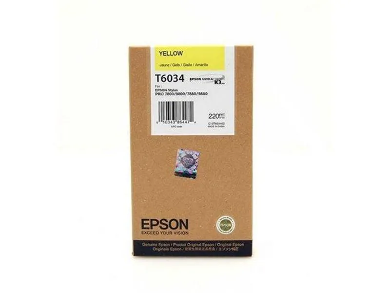 Główne zdjęcie produktu Inkoustová cart. pro tiskárny "StylusPro 7800, 7880", EPSON Žlutá, 220ml