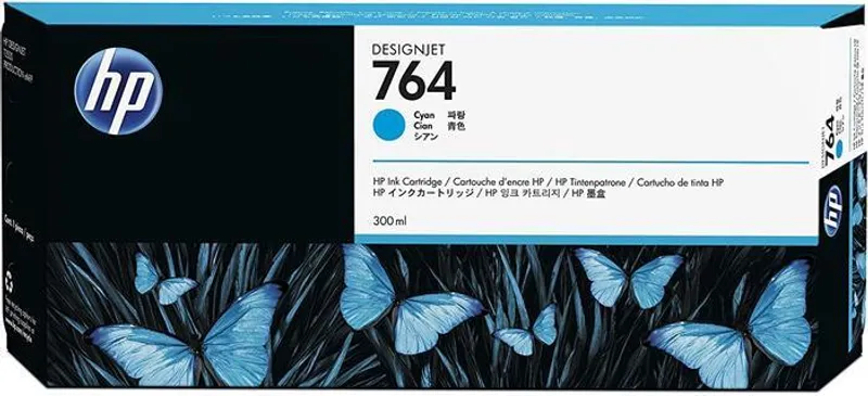 Główne zdjęcie produktu Inkoustová cartridge HP 764, do tiskárny Designjet T3500, azurová, 300 ml, HP