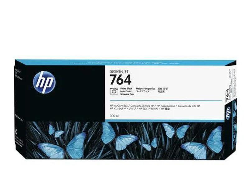 Główne zdjęcie produktu Inkoustová cartridge HP 764, do tiskárny Designjet T3500, fotografická černá, 300 ml, HP