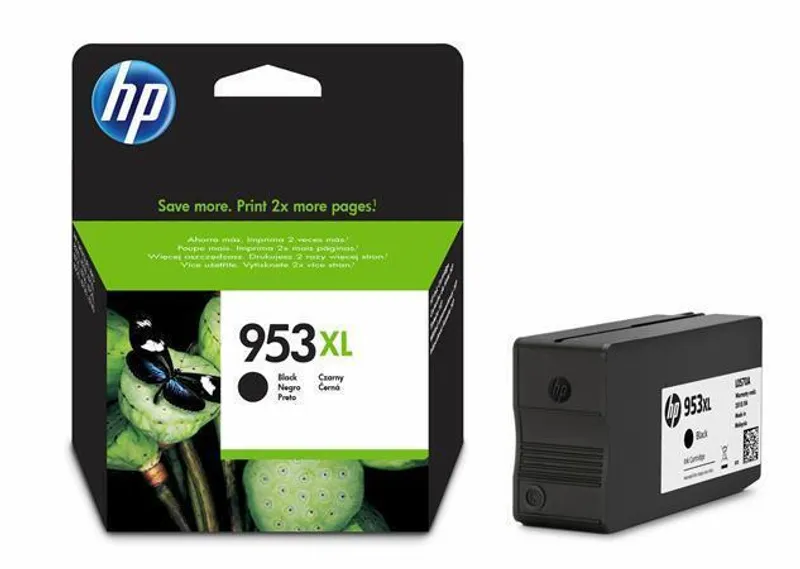 Główne zdjęcie produktu Inkoustová cartridge HP 953XL, do tiskárny OfficeJet Pro 8210, 8700, černá, 2k, HP