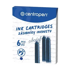 Inkoustové bombičky modré 6 ks CENTROPEN 0019 