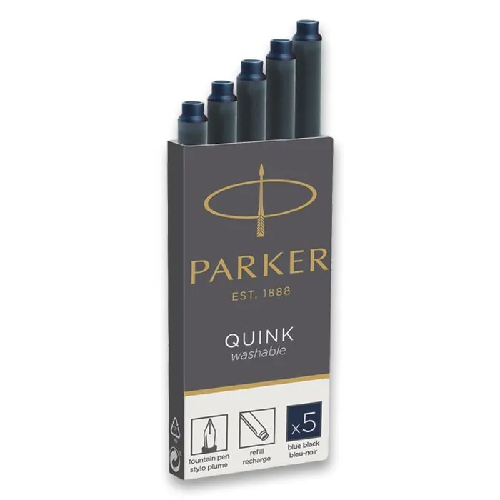 Główne zdjęcie produktu Inkoustové bombičky modročerné PARKER [5 ks]