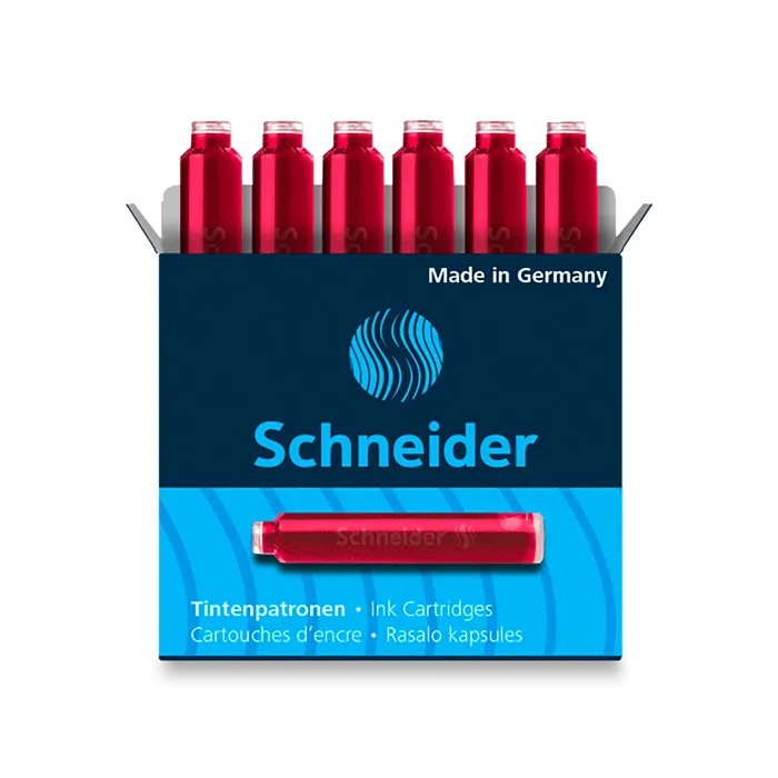 Główne zdjęcie produktu Inkoustové bombičky Schneider, 6 ks červené