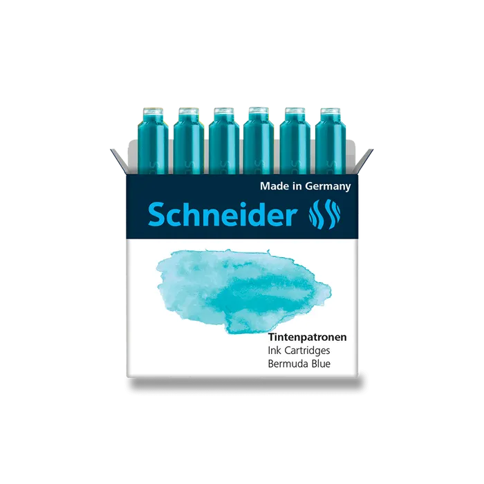 Główne zdjęcie produktu Inkoustové bombičky Schneider, 6 ks oceánová modrá