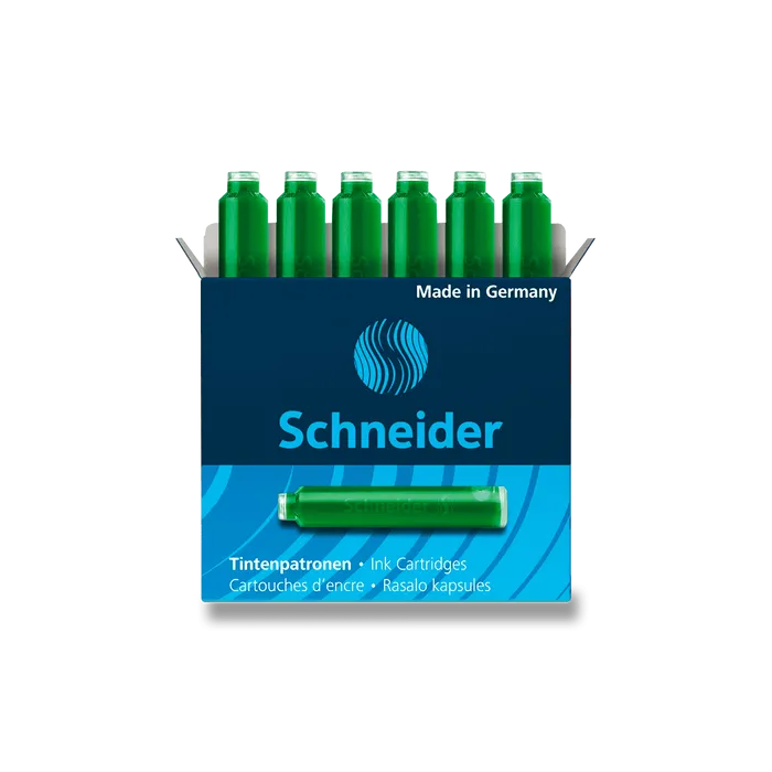 Główne zdjęcie produktu Inkoustové bombičky Schneider, 6 ks zelené