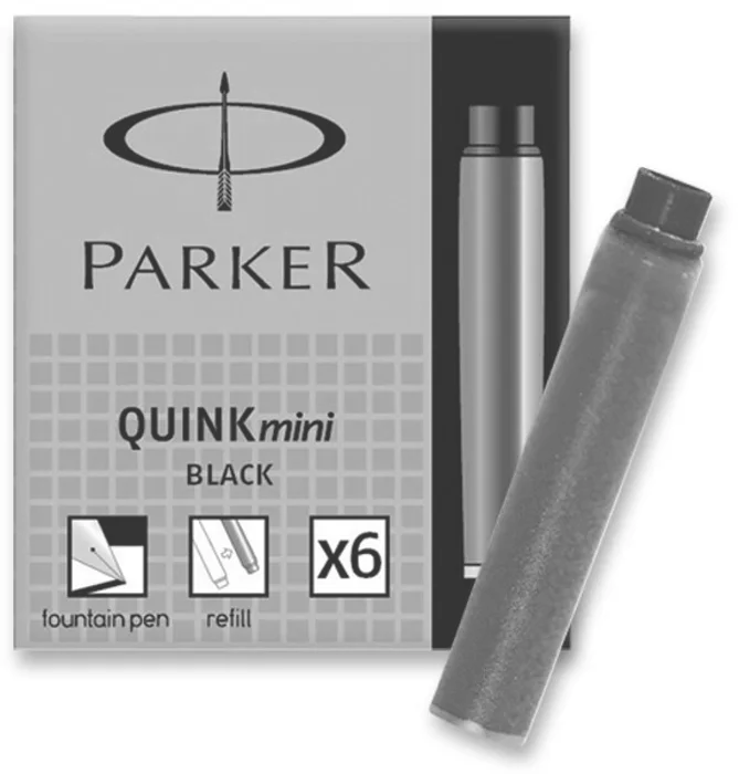 Główne zdjęcie produktu Inkoustové mini bombičky Parker černé
