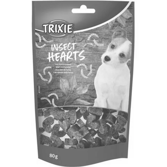 Główne zdjęcie produktu INSECT Hearts, srdíčka s 65 % moučných červů, 80 g