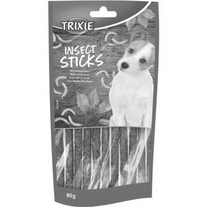 Główne zdjęcie produktu INSECT Sticks, tyčinky s 65 % moučných červů, 80 g