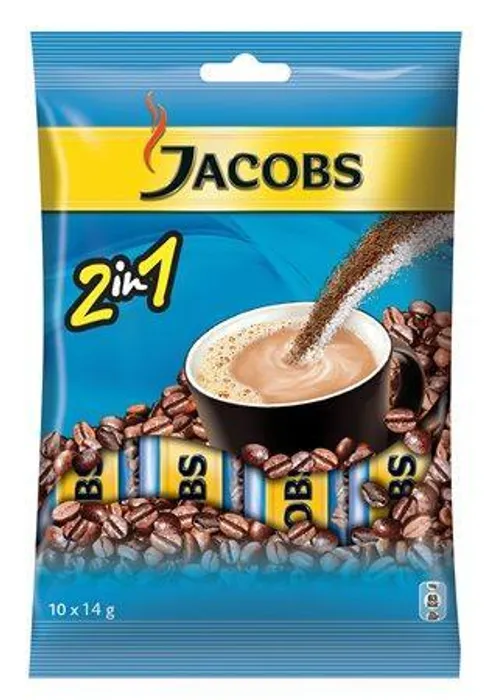 Główne zdjęcie produktu Instantní káva, 10x14 g, JACOBS, "2 v 1"