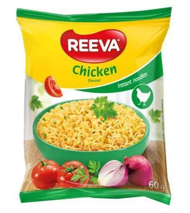 Główne zdjęcie produktu Instantní nudlová polévka, kuřecí, 60 g, REEVA 125245