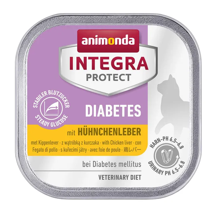 Główne zdjęcie produktu INTEGRA PROTECT Diabet adult s kuřecími játry pro kočky 100 g