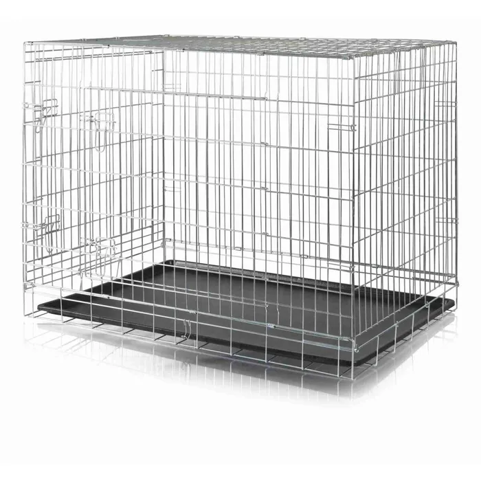 Główne zdjęcie produktu Interiérová klec, pozinkovaná s plastovým dnem S: 64 x 54 x 48 cm
