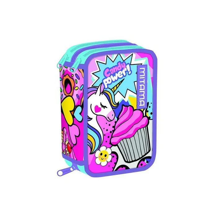 Główne zdjęcie produktu Penál plný "Triplo", daisy pop, MITAMA 64869