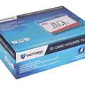 Następne zdjęcie produktu Identyfikator, 105 x 65 mm, elastyczny, poziomy, 50 szt./opakowanie, VICTORIA OFFICE