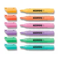 Następne zdjęcie produktu Markery Kores High Liner Plus Pastel 0,5–5 mm, mix 6 kolorów