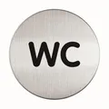 Piktogram "WC", samoprzylepny, stal nierdzewna, DURABLE 490723